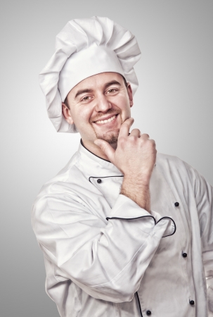 confident chef portrait studio shotの写真素材
