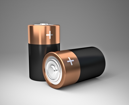 3d image of classic batteryの写真素材