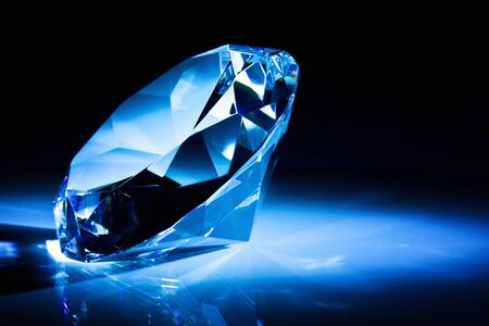 diamond classic cut blue toneの写真素材