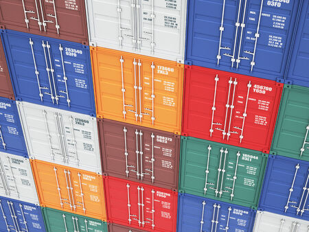 3d image of colorful container