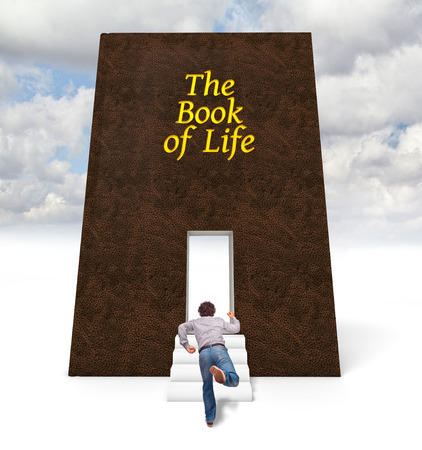 book of life and running manの写真素材