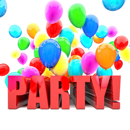 birthday balloons 3d image wallpaperの写真素材