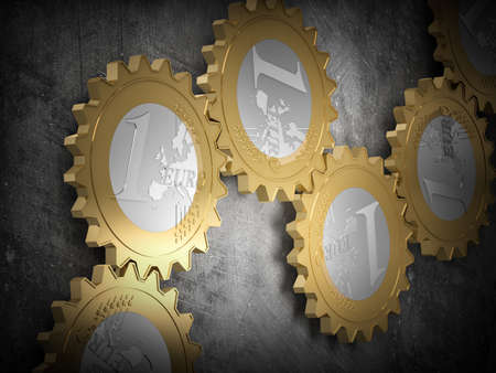 render of euro gear machine partの写真素材