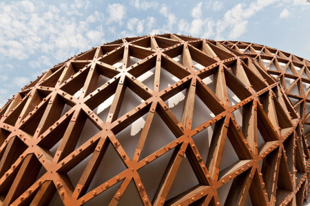 MILAN, ITALY - June 04, 2015: Malaysia pavilion structure  at EXPO 2015のeditorial素材