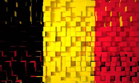 abstract 3d geometric background german flagの写真素材