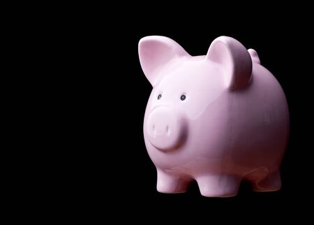 close up of classic piggybank money saferの写真素材