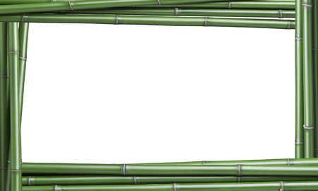 detail of real bamboo frameの写真素材