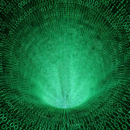 classic binary code 3d backgroundの写真素材