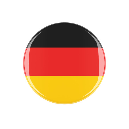germany 3d button isolated on white backgroundの写真素材