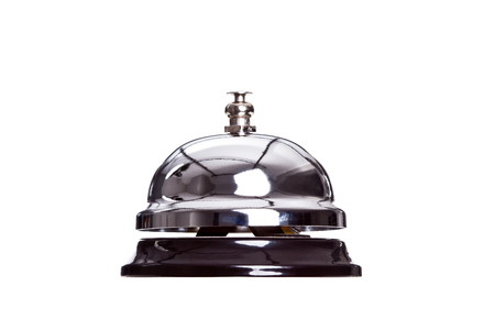 service reception bell isolated on whiteの写真素材
