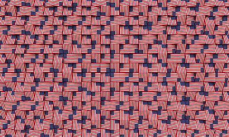 3d poly geometric usa flag background textureの写真素材