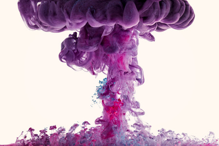 paint color cloud in water abstract background