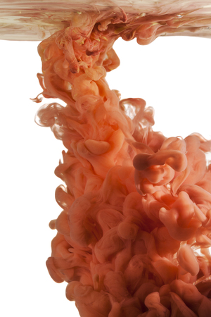 paint color cloud in water abstract backgroundの写真素材