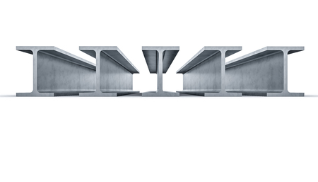3d rendering image of steel beamの写真素材