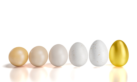 easter eggs 3d rendering imageの写真素材