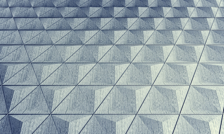 3d rendering image of geometric concrete triangle backgroundの写真素材