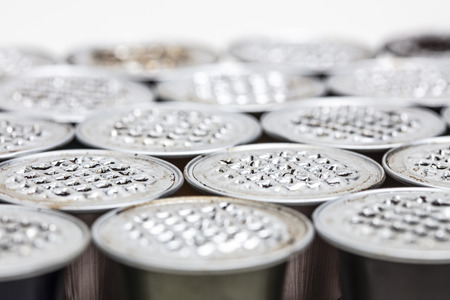 Used classic coffee capsule background