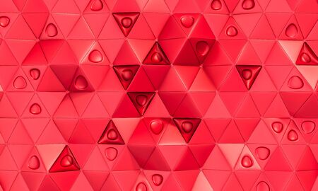 3d image render of a geometric background with triangular shapes.の写真素材