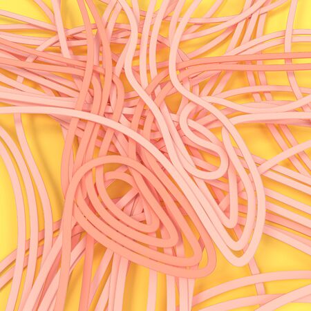 Pink Stripe on yellow