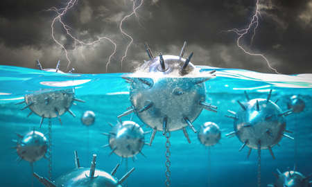 lit match is about to fall on a group of matches. 3d render. danger conceptの写真素材