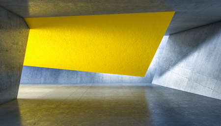 yellow can on a yellow background with condensation. 3d render
