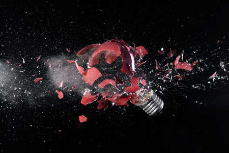 glass vault door. concept of fake security. 3d renderの写真素材