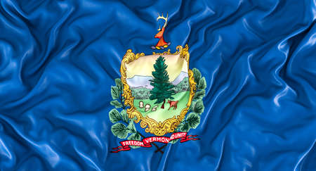 flag of the us state of north dakota. 3d renderの写真素材