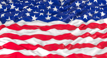 flag of the united states of america. 3d renderの写真素材