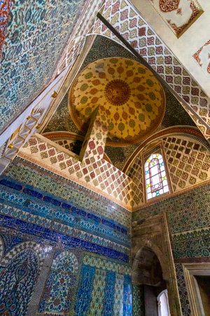 interior of the harem in the topkapi palace in istanbul. Turkey