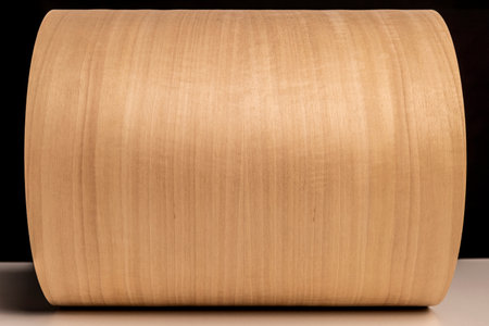 roll of tanganika wood veneer background