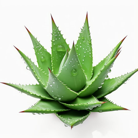 agave on a white background. generated by aiの素材
