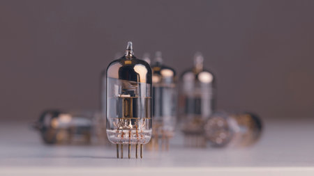 Vacuum tube standing vintage amplifiers