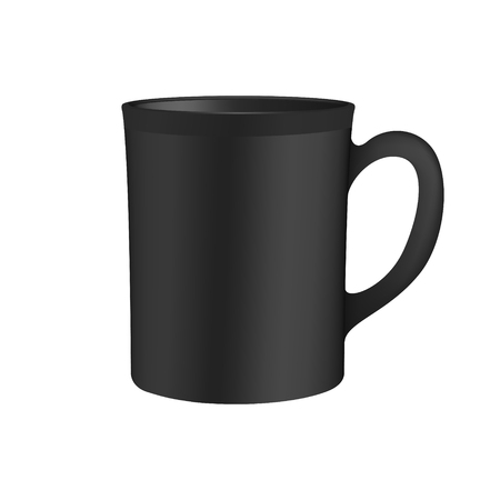 Black cup template. Ready for your design picture Mock upのイラスト素材