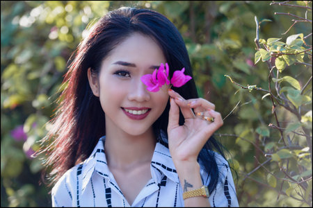 Ho Chi Minh city, Viet Nam: Vietnamese schoolgirls are beautiful and pure with long skirts