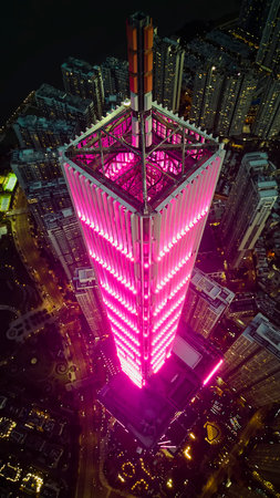 June 14, 2022: panoramic view of Landmark residential area, where there is an 81-storey building, in...
