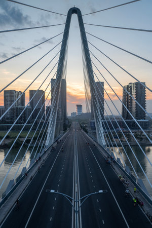 February 8, 2023: Ba Son Bridge connects District 2 and District 1 of HCMC, Vietnam