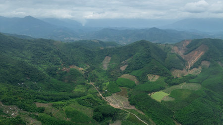 Scenery of Phu Yen province, Vietnam in the morning