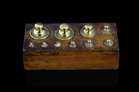 a series of small bronze weight の写真素材