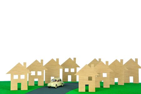 a project to build a subdivision       の写真素材