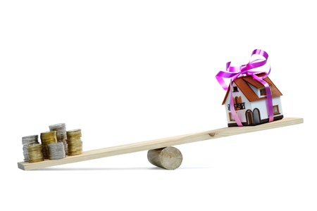 concept of the cost of a homeの写真素材