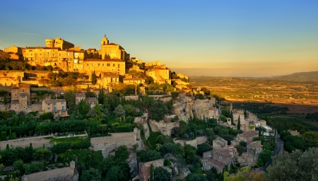 Gordes, one of the most beautiful and most visited French villages の写真素材