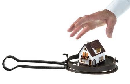 the financial risks of the real estate の写真素材