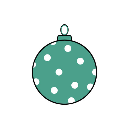 Christmas ball icon. vector illustrationのイラスト素材