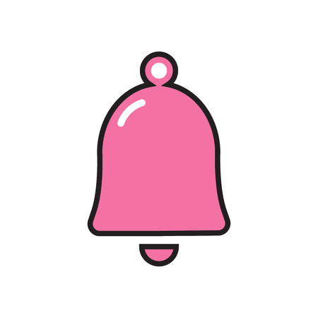 Bell icon on white background.のイラスト素材