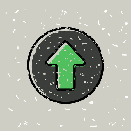 Arrow up iconのイラスト素材