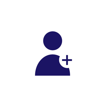 User icon vector illustration on white backgroundのイラスト素材