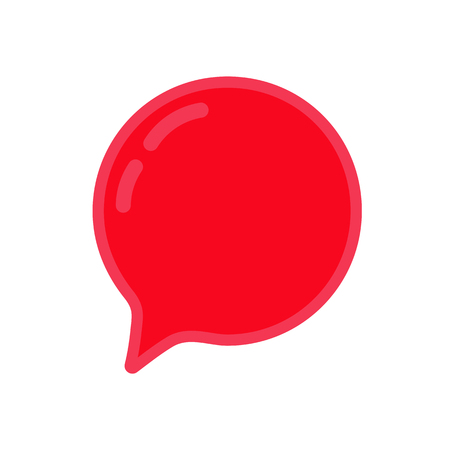 chat icon vector illustration dialog text on white backgroundのイラスト素材