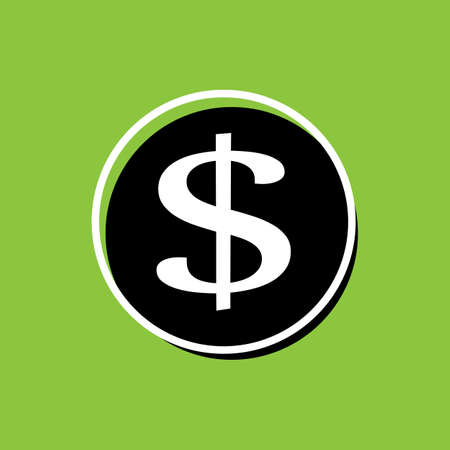 Dollar icon buttonの写真素材