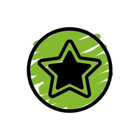 Star button iconのイラスト素材