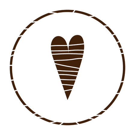Heart vector iconのイラスト素材